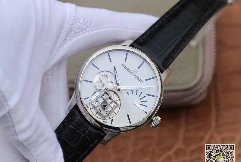 Maurice Lacroix Masterpiece MP7158-SS001-301-1 Square Wheel AM Factory 1:1 Best Edition Replica Watch Swiss ML156 White Dial