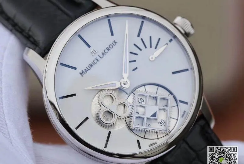Maurice Lacroix Masterpiece MP7158-SS001-301-1 Square Wheel AM Factory 1:1 Best Edition Replica Watch Swiss ML156 White Dial