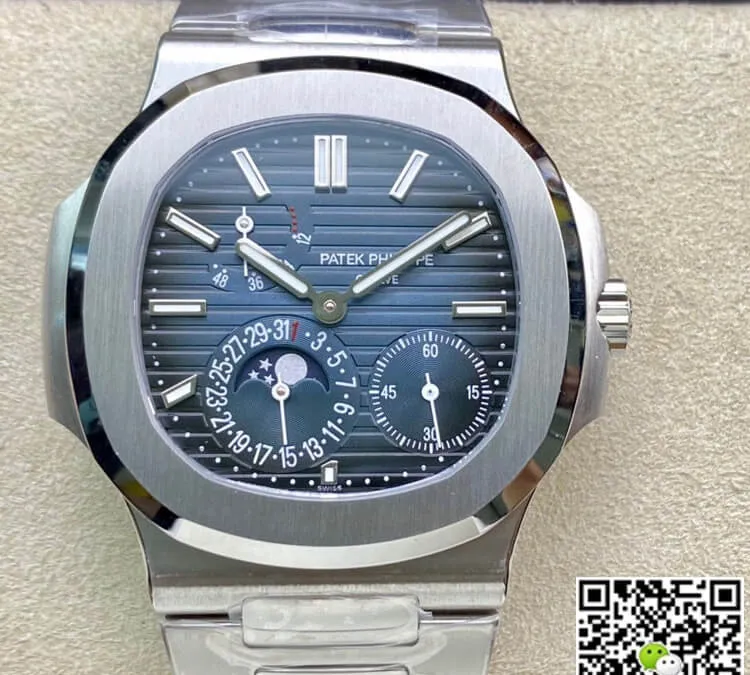 Patek Philippe Nautilus 5712 1A-001 40MM PPF Factory 1:1 Best Edition Replica Watch Stainless Steel Strap Swiss ETA
