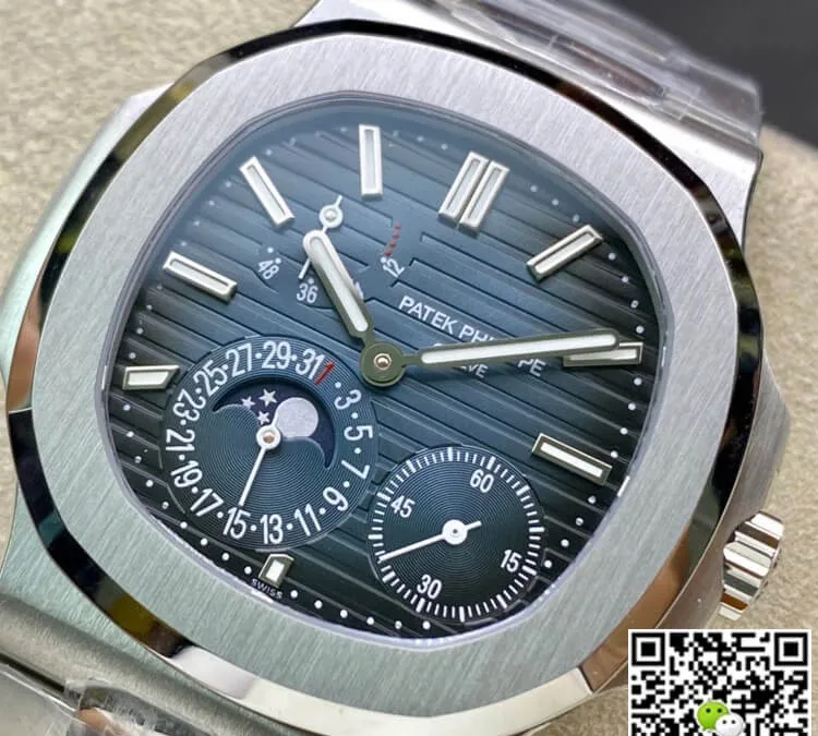 Patek Philippe Nautilus 5712 1A-001 40MM PPF Factory 1:1 Best Edition Replica Watch Stainless Steel Strap Swiss ETA