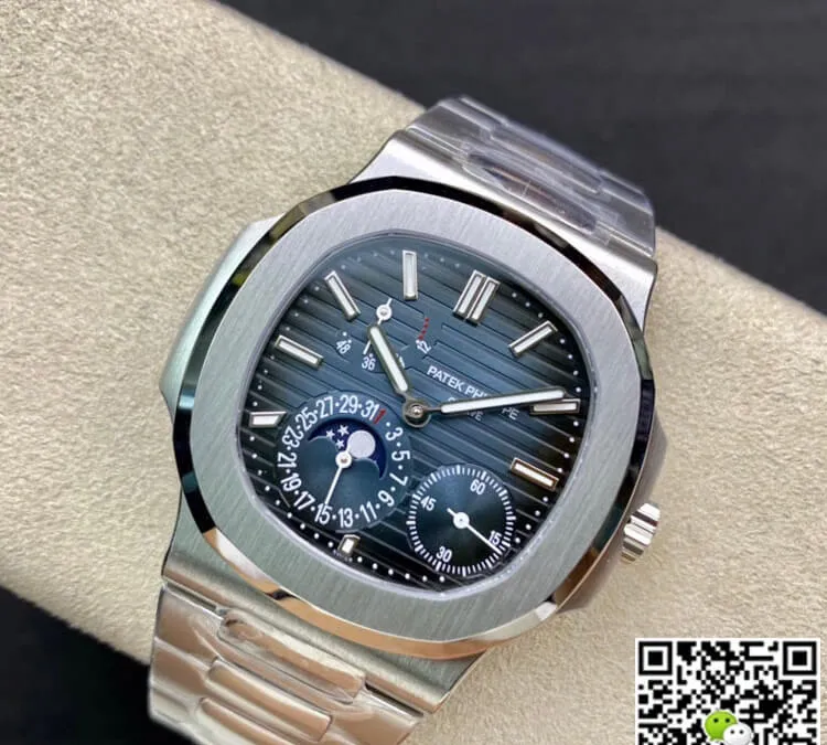 Patek Philippe Nautilus 5712 1A-001 40MM PPF Factory 1:1 Best Edition Replica Watch Stainless Steel Strap Swiss ETA