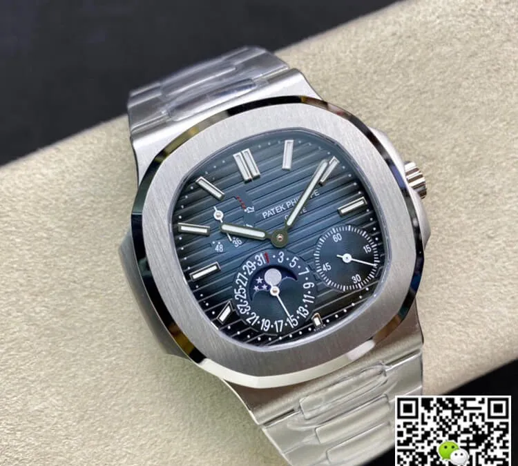 Patek Philippe Nautilus 5712 1A-001 40MM PPF Factory 1:1 Best Edition Replica Watch Stainless Steel Strap Swiss ETA