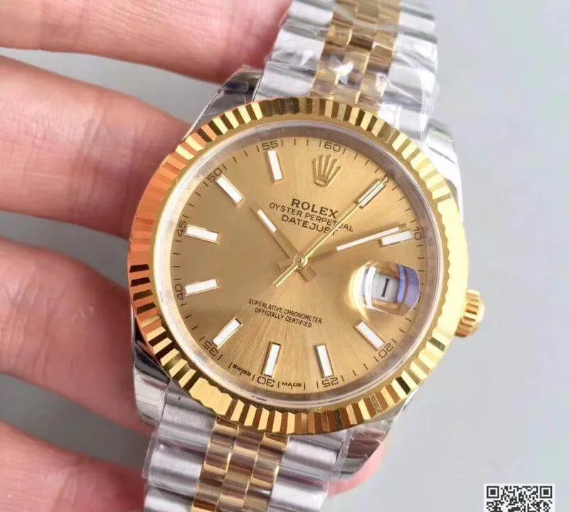 Rolex Datejust 41 126333 EW Factory 1:1 Best Edition Replica Watch Swiss ETA3255 904L Stainless Steel Jubilee Bracelet