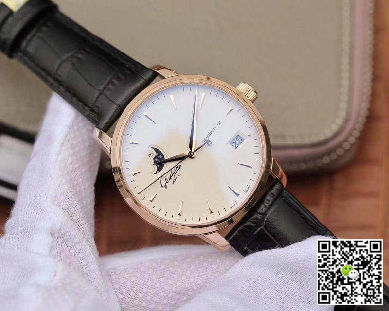 Glashutte Original Senator 1-36-04-04-02-01 Moonphase 18K Rosegold 1:1 Best Edition Replica Watch Swiss ETA36-03 White Dial