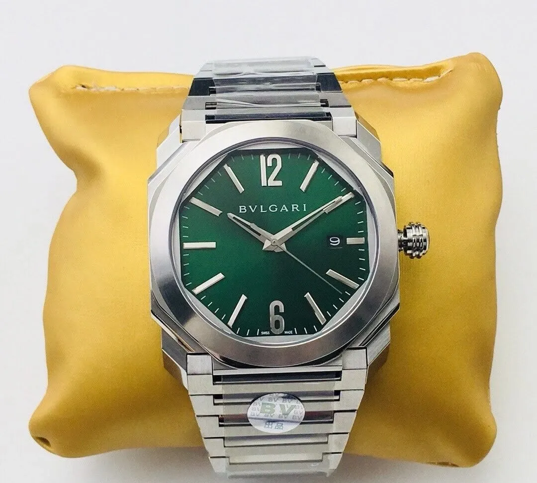 Bvlgari OCTO SOLOTEMPO 101963 BGOP41BGLD BV Factory 1:1 Best Edition Replica Watch Green Dial Swiss 9015