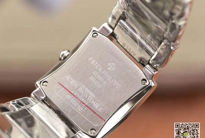 Patek Philippe 4908 101G-001 White Gold Ladies Twenty 1:1 Best Edition Replica Watch Swiss Quartz E15