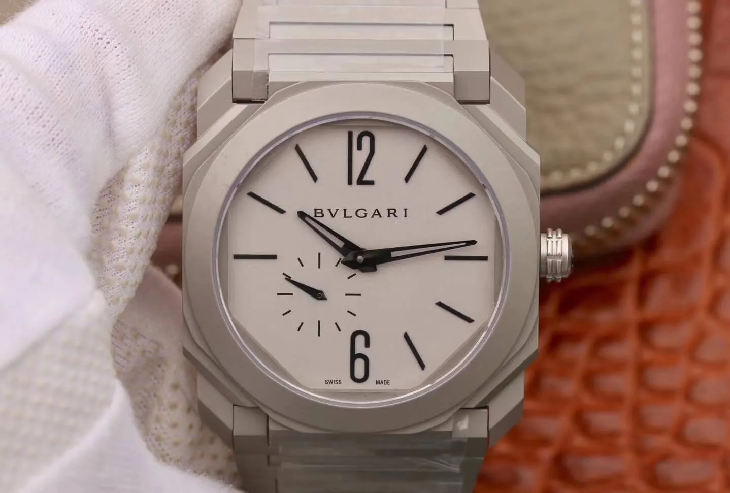 Bvlgari Octo Finissimo 103011 BV Factory 1:1 Best Edition Replica Watch White Dial Swiss Calibre BVL 138