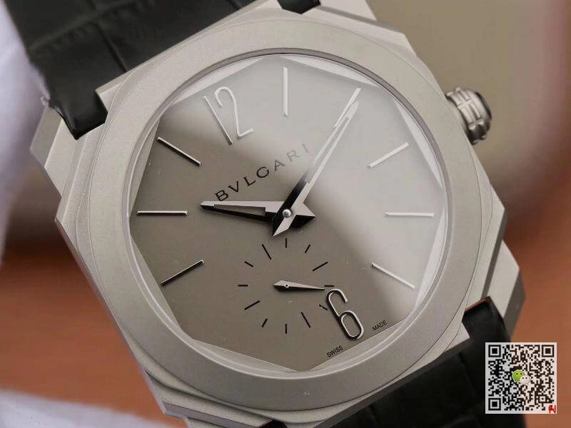 Bvlgari Octo Finissimo Extra Thin Automatic 103035 Men’s Watch 1:1 Best Edition Replica Watch Swiss BVL193 Black Leather Strap