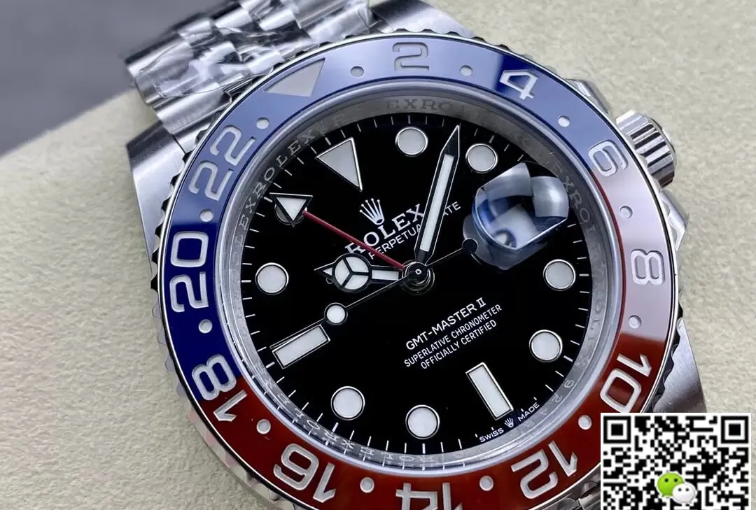 Rolex GMT Master II M126710BLRO-0001 C+ Factory 1:1 Best Edition Replica Watch Silver Stainless Steel Strap