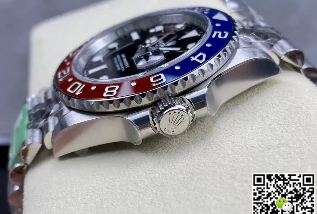 Rolex GMT Master II M126710BLRO-0001 C+ Factory 1:1 Best Edition Replica Watch Silver Stainless Steel Strap