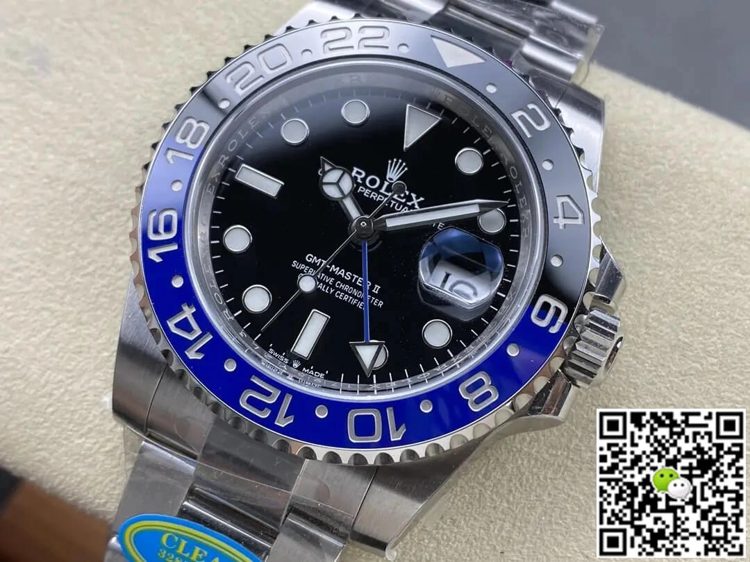 Rolex GMT Master II M126710blnr-0003 Clean Factory 1:1 Best Edition Replica Watch V3 Stainless Steel Strap