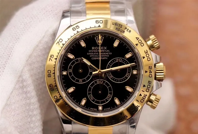 Rolex Daytona Cosmograph m116503-0004 Noob Factory 1:1 Best Edition Replica Watch Black Dial Swiss Cal.4130