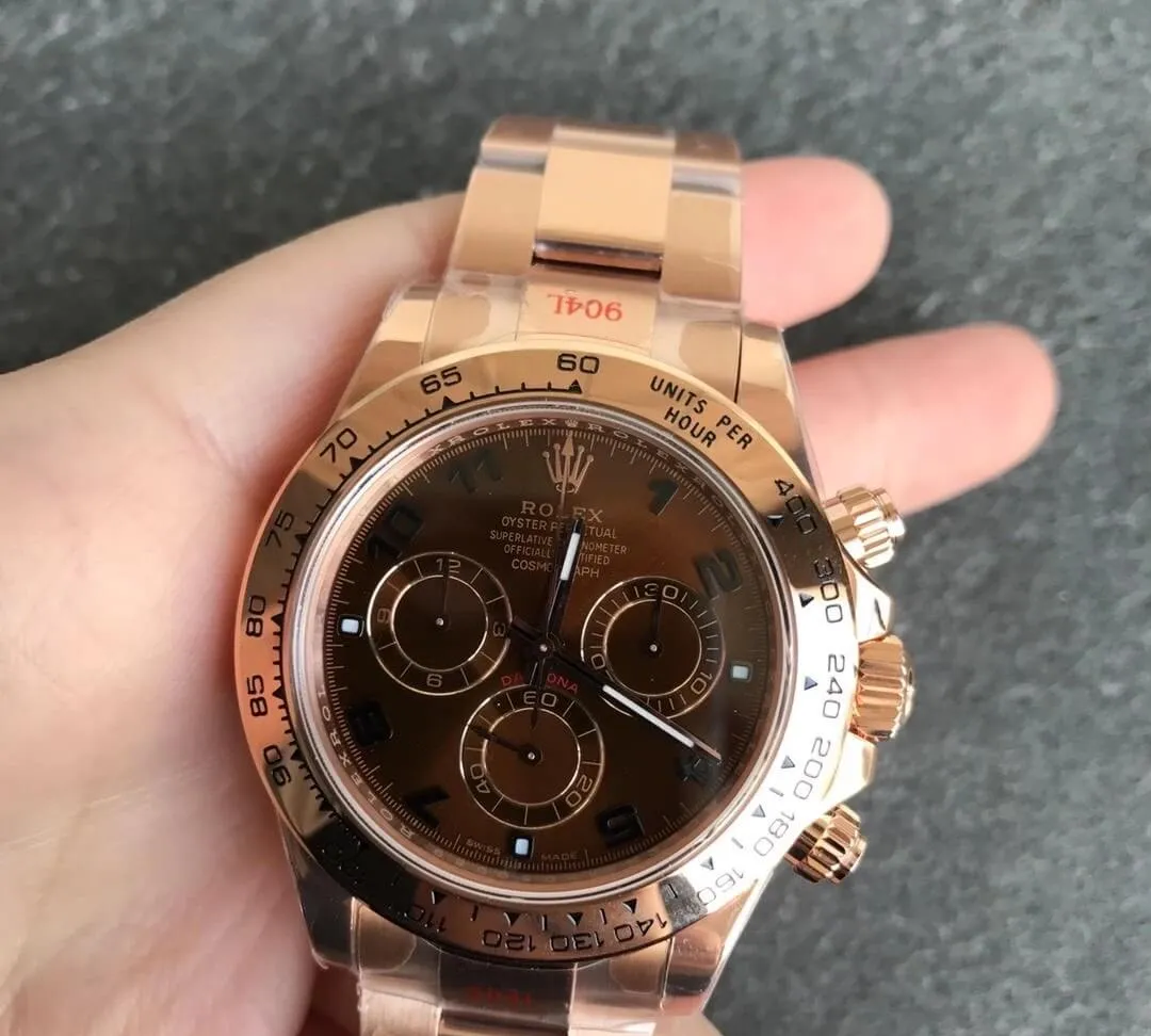Rolex Submariner m116505-0011 Noob Factory 1:1 Best Edition Replica Watch Brown Dial Swiss Cal.4130