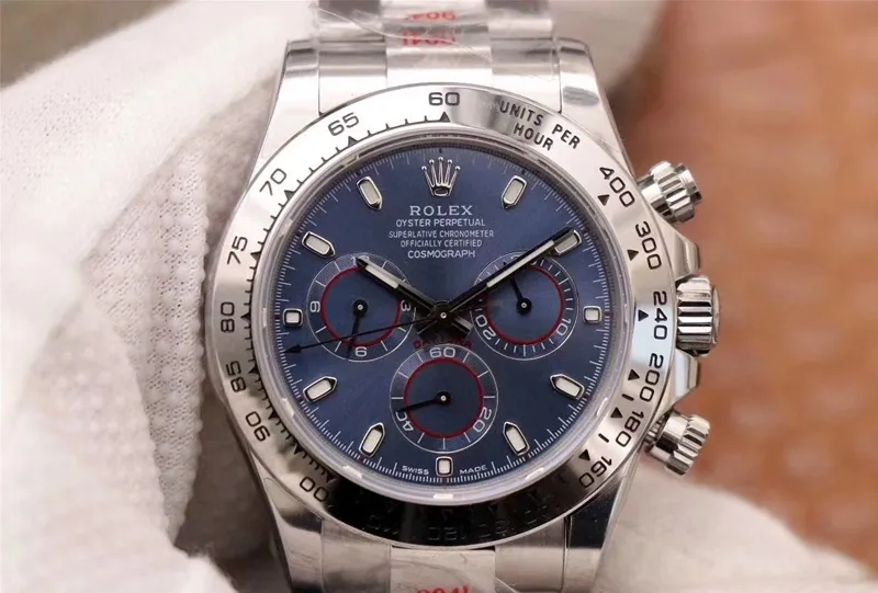 Rolex Daytona Cosmograph 116509-78599 Noob Factory 1:1 Best Edition Replica Watch Blue Dial Swiss Cal.4130