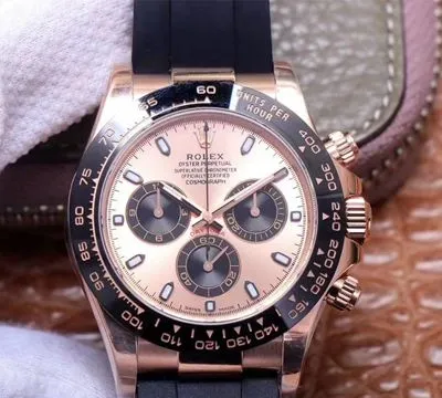 Rolex Daytona M116515LN-0021 Noob Factory 1:1 Best Edition Replica Watch Pink Dial Swiss ETA4130