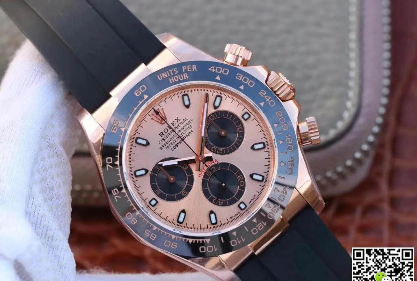 Rolex Daytona Cosmograph 116515LN Rose Gold Dial Noob Factory 1:1 Best Edition Replica Watch Swiss ETA4130