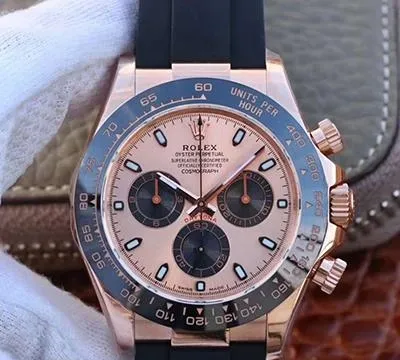 Rolex Daytona Cosmograph 116515LN Rose Gold Dial Noob Factory 1:1 Best Edition Replica Watch Swiss ETA4130