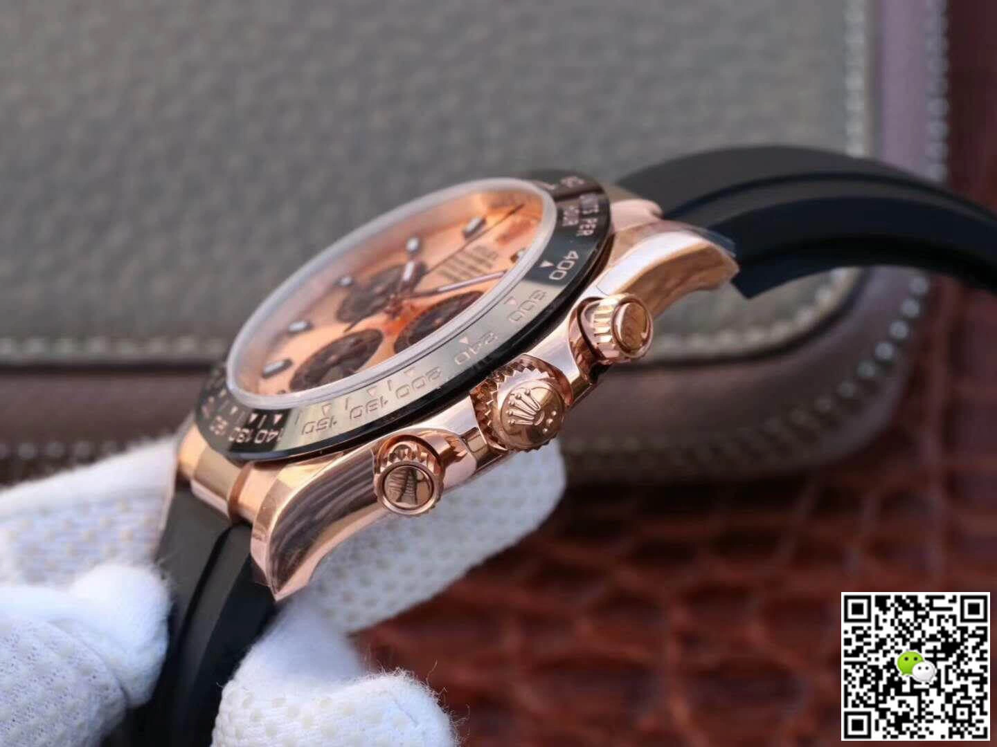 Rolex Daytona Cosmograph 116515LN Rose Gold Dial Noob Factory 1:1 Best Edition Replica Watch Swiss ETA4130