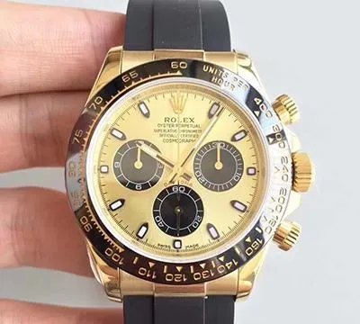 Rolex Daytona Cosmograph 116518LN AR Factory Yellow Gold Dial 1:1 Best Edition Replica Watch Swiss ETA4130