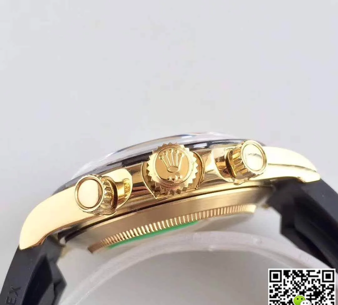 Rolex Daytona Cosmograph 116518LN AR Factory Yellow Gold Dial 1:1 Best Edition Replica Watch Swiss ETA4130