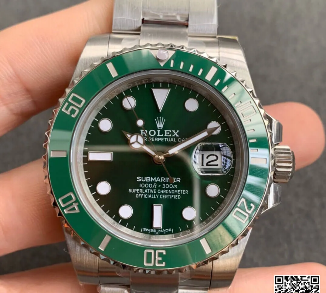 Rolex Submariner 116610LV 40MM ZZ Factory 1:1 Best Edition Replica Watch V2S Stainless Steel Strap