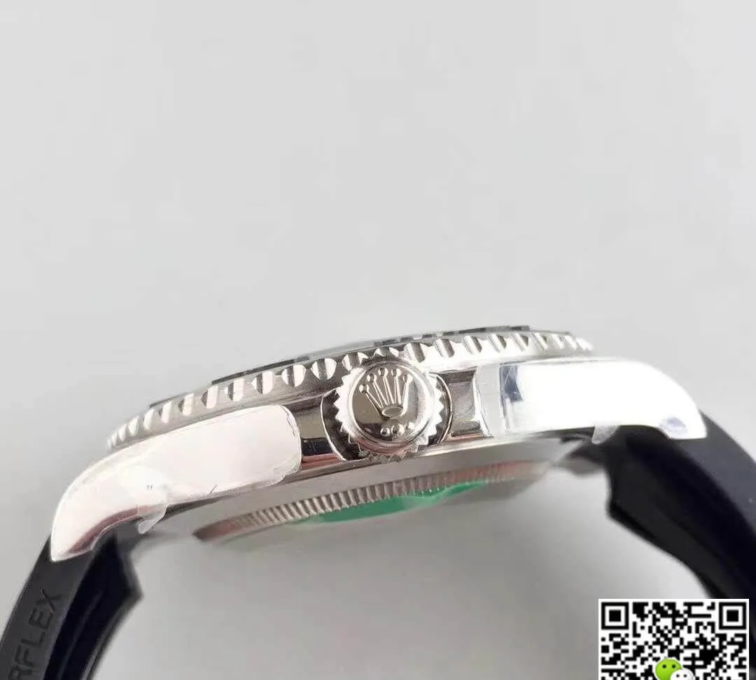 Rolex Yacht-Master 116655 AR Factory 1:1 Best Edition Replica Watch Swiss ETA3135 Black Rubber Strap