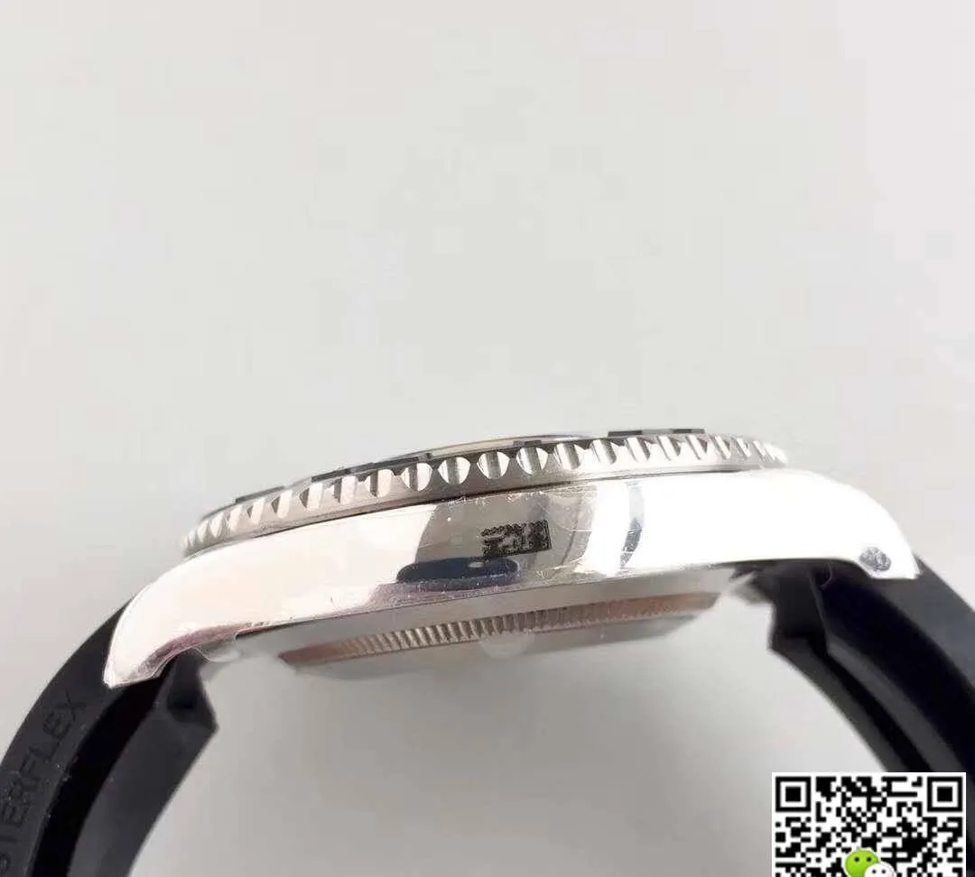 Rolex Yacht-Master 116655 AR Factory 1:1 Best Edition Replica Watch Swiss ETA3135 Black Rubber Strap
