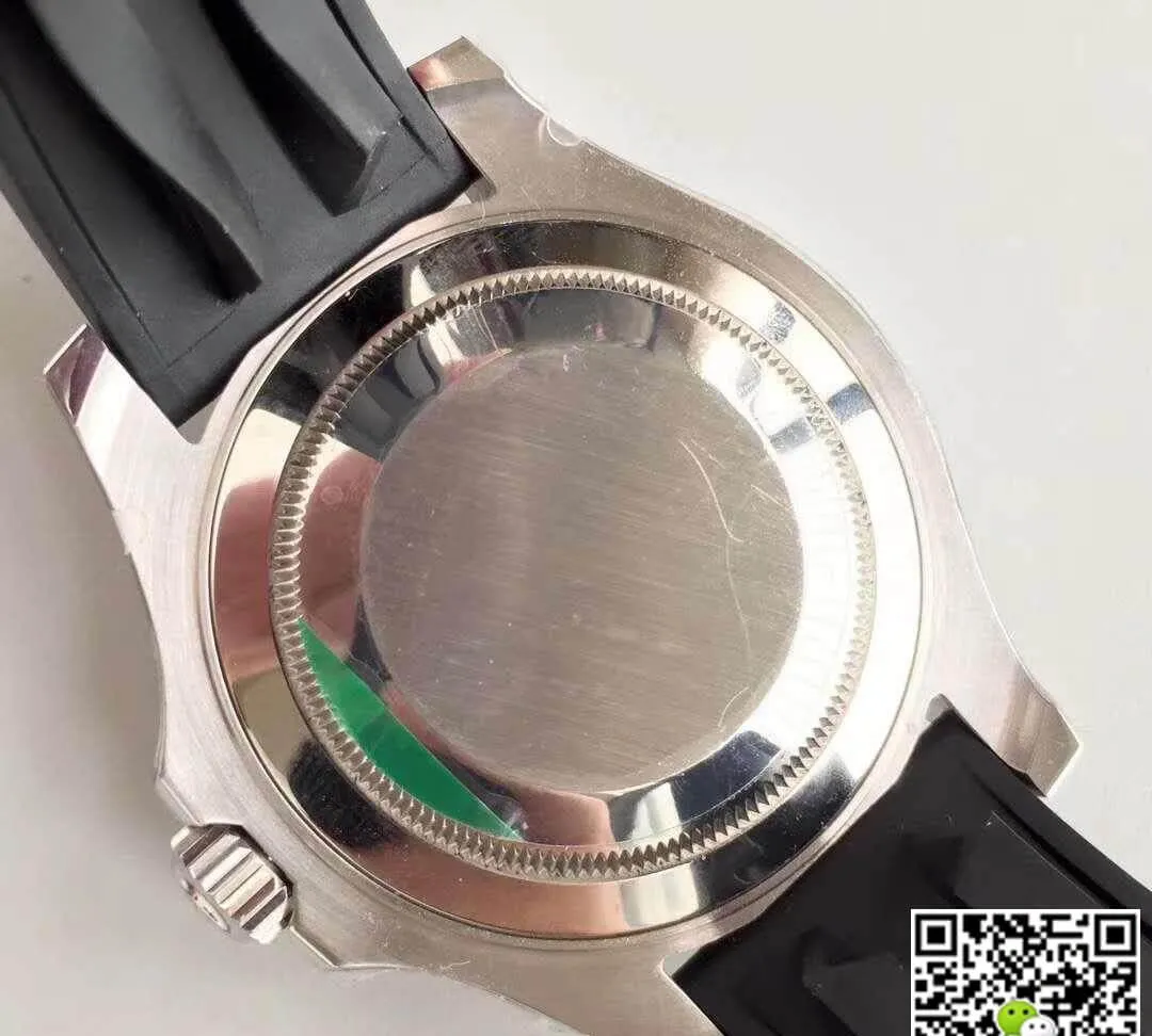Rolex Yacht-Master 116655 AR Factory 1:1 Best Edition Replica Watch Swiss ETA3135 Black Rubber Strap