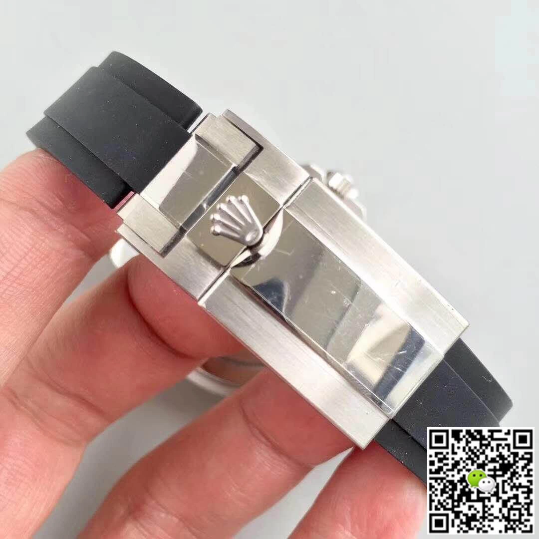 Rolex Yacht-Master 116655 AR Factory 1:1 Best Edition Replica Watch Swiss ETA3135 Black Rubber Strap