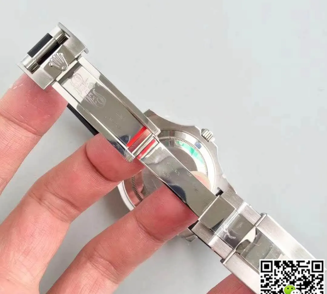Rolex Yacht-Master 116655 AR Factory 1:1 Best Edition Replica Watch Swiss ETA3135 Black Rubber Strap
