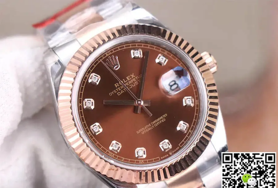 Rolex Datejust M126331-0003 41MM TW Factory 1:1 Best Edition Replica Watch Chocolate Diamond Dial