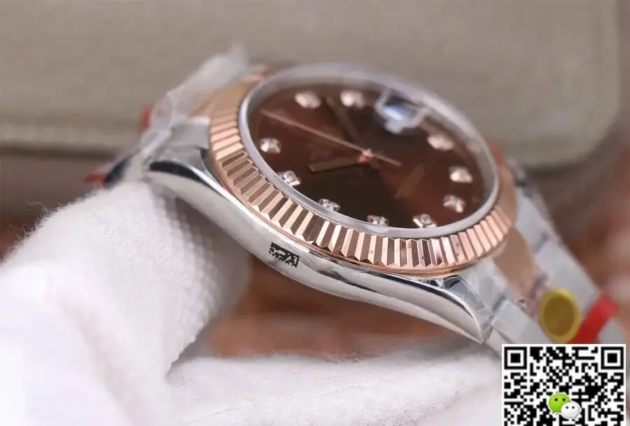 Rolex Datejust M126331-0003 41MM TW Factory 1:1 Best Edition Replica Watch Chocolate Diamond Dial