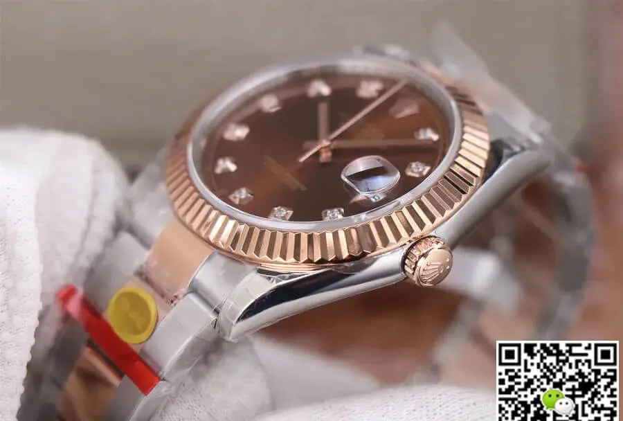 Rolex Datejust M126331-0003 41MM TW Factory 1:1 Best Edition Replica Watch Chocolate Diamond Dial