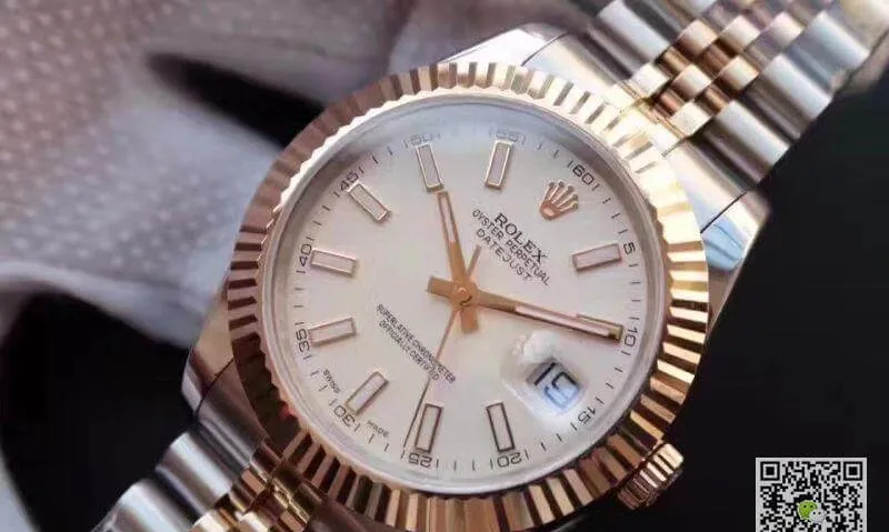 Rolex Datejust 41 126333-006 White dial 1:1 Best Edition Replica Watch Swiss ETA2836-2 Gold Wrapped