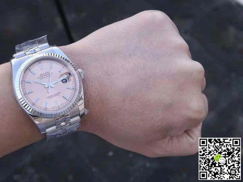 Rolex Datejust 116234-0090 AR Factory 1:1 Best Edition Replica Watch Swiss ETA3135 Rose Gold Dial