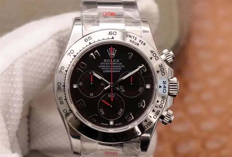 Rolex Daytona Cosmograph 116509-78599 Noob Factory 1:1 Best Edition Replica Watch Black Dial Swiss Cal.4130
