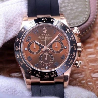 Rolex Daytona M116515LN-0015 Noob Factory 1:1 Best Edition Replica Watch Brown Dial Swiss ETA4130
