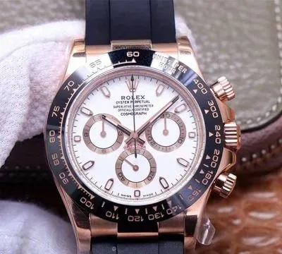 Rolex Daytona M116515LN-0019 Noob Factory 1:1 Best Edition Replica Watch White Dial Swiss ETA4130
