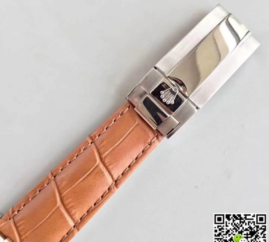 Rolex Daytona Cosmograph 116520 JH Factory 1:1 Best Edition Replica Watch Swiss ETA4130 Brown Leather Strap