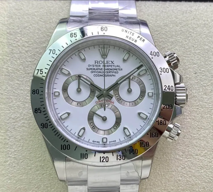 Rolex Cosmograph Daytona 116520LN Clean Factory 1:1 Best Edition Replica Watch Silver Stainless Steel Strap