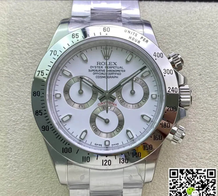 Rolex Cosmograph Daytona 116520LN Clean Factory 1:1 Best Edition Replica Watch Silver Stainless Steel Strap