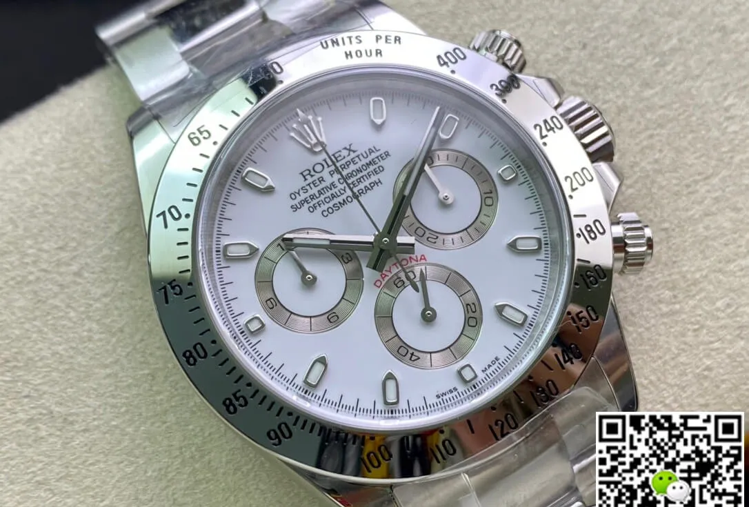 Rolex Cosmograph Daytona 116520LN Clean Factory 1:1 Best Edition Replica Watch Silver Stainless Steel Strap