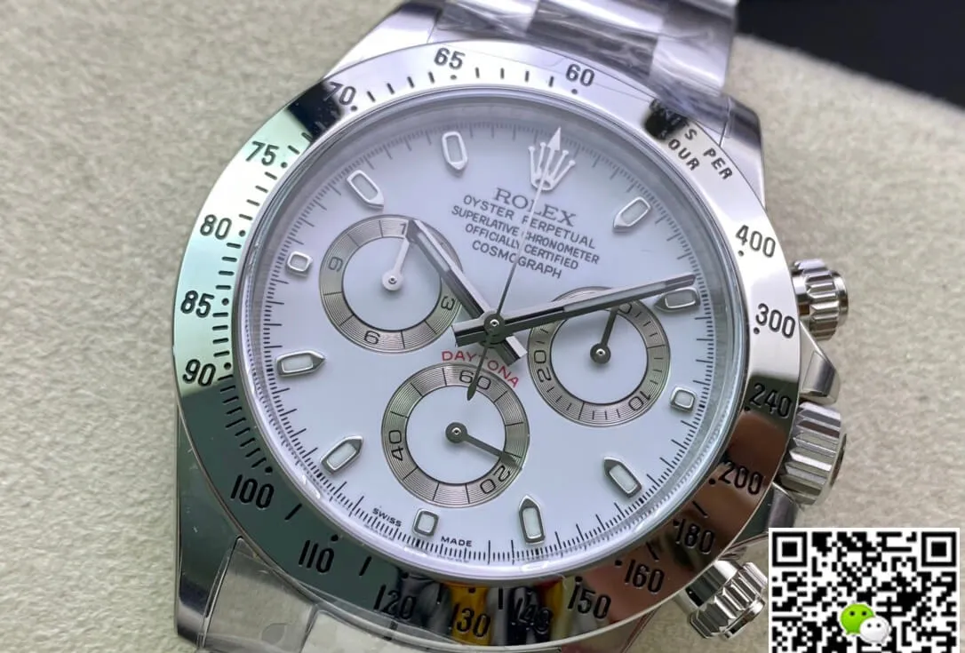Rolex Cosmograph Daytona 116520LN Clean Factory 1:1 Best Edition Replica Watch Silver Stainless Steel Strap