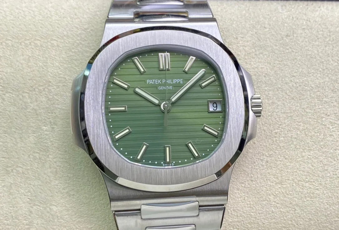 Patek Philippe Nautilus 5711 1A PPF Factory 1:1 Best Edition Replica Watch Olive Green Dial Swiss ETA26-330 SC