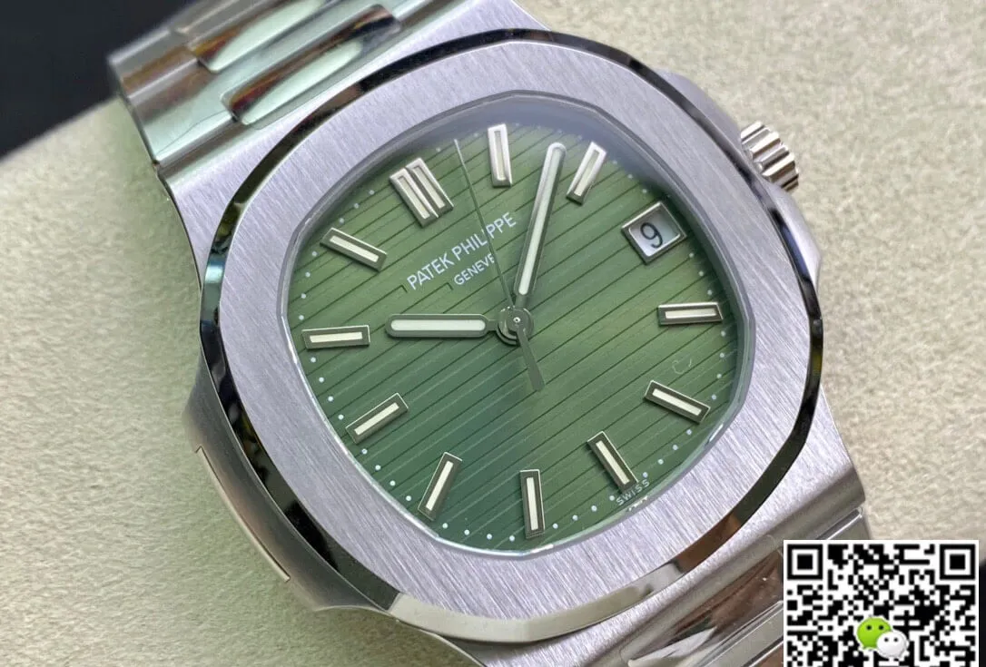Patek Philippe Nautilus 5711 1A PPF Factory 1:1 Best Edition Replica Watch Olive Green Dial Swiss ETA26-330 SC