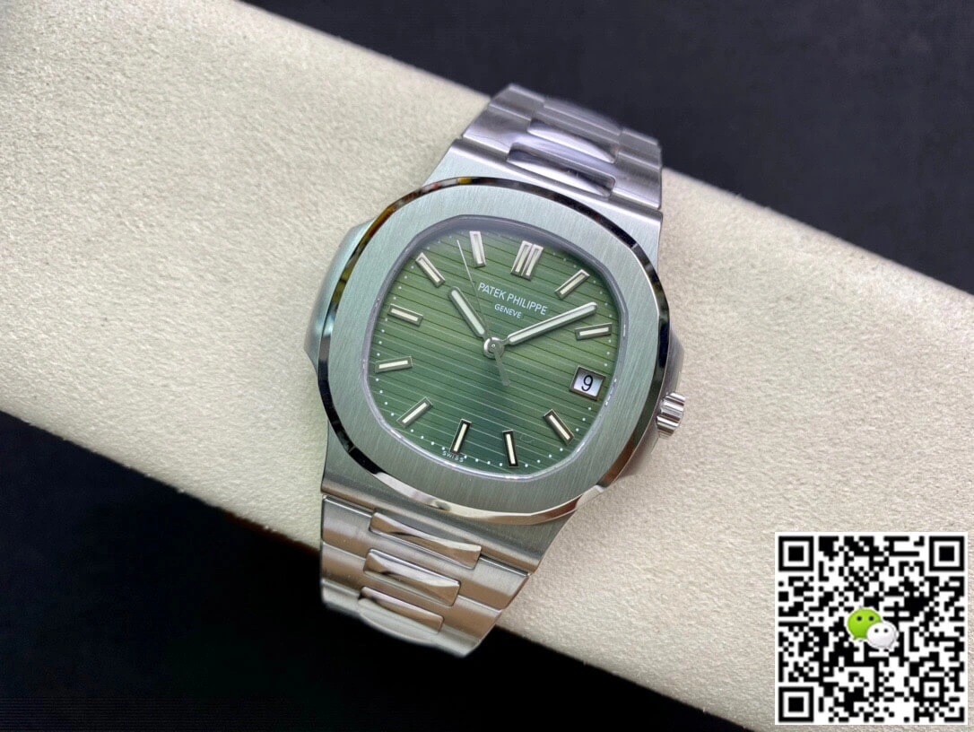 Patek Philippe Nautilus 5711 1A PPF Factory 1:1 Best Edition Replica Watch Olive Green Dial Swiss ETA26-330 SC