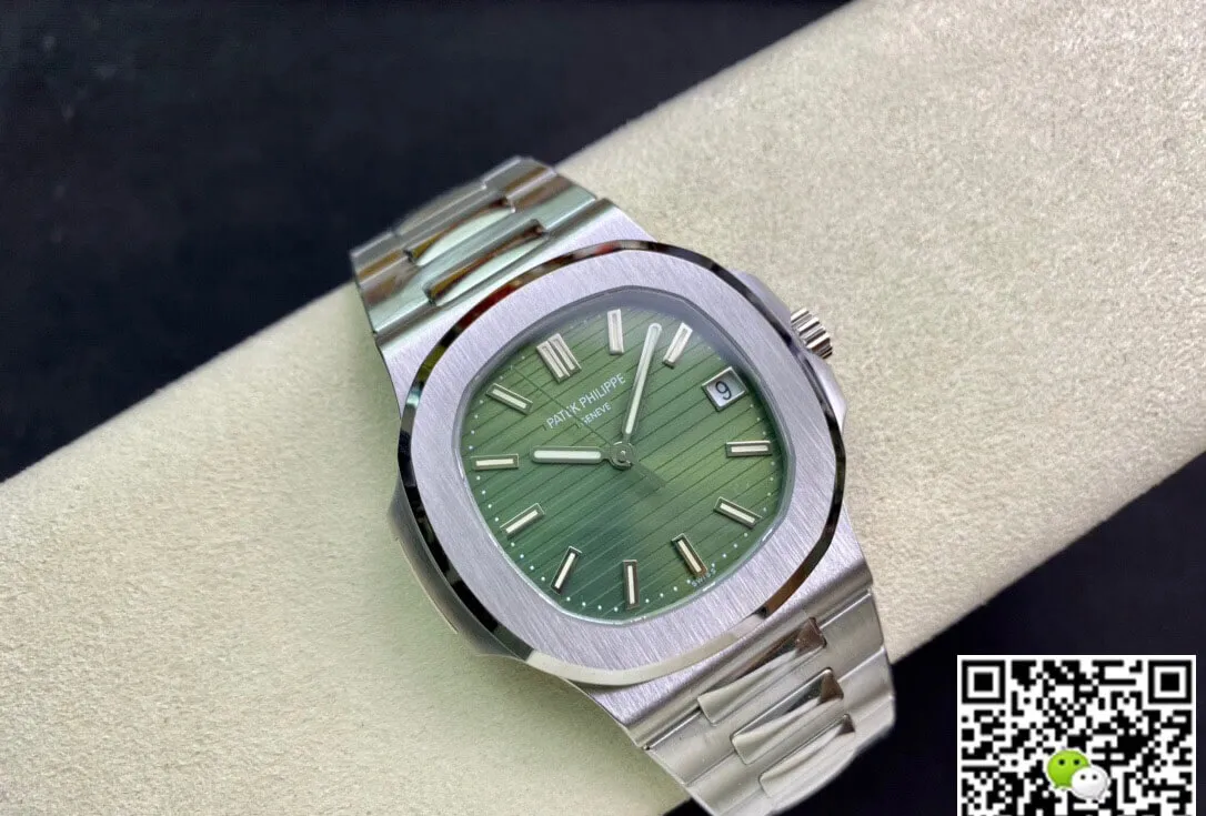 Patek Philippe Nautilus 5711 1A PPF Factory 1:1 Best Edition Replica Watch Olive Green Dial Swiss ETA26-330 SC