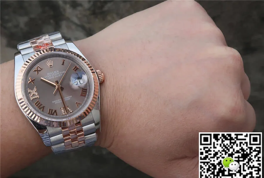 Rolex Datejust M126231-0023 36MM GM Factory 1:1 Best Edition Replica Watch Stainless Steel Grey Dial