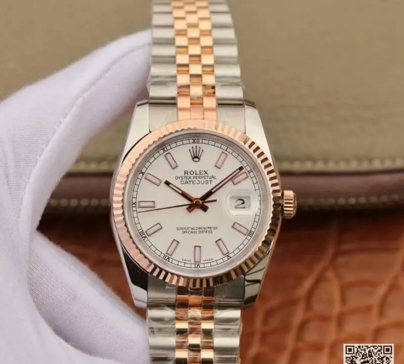 Rolex Date-Just 126233 36mm GM Factory 1:1 Best Edition Replica Watch 18K Gold Wrapped Swiss ETA3135