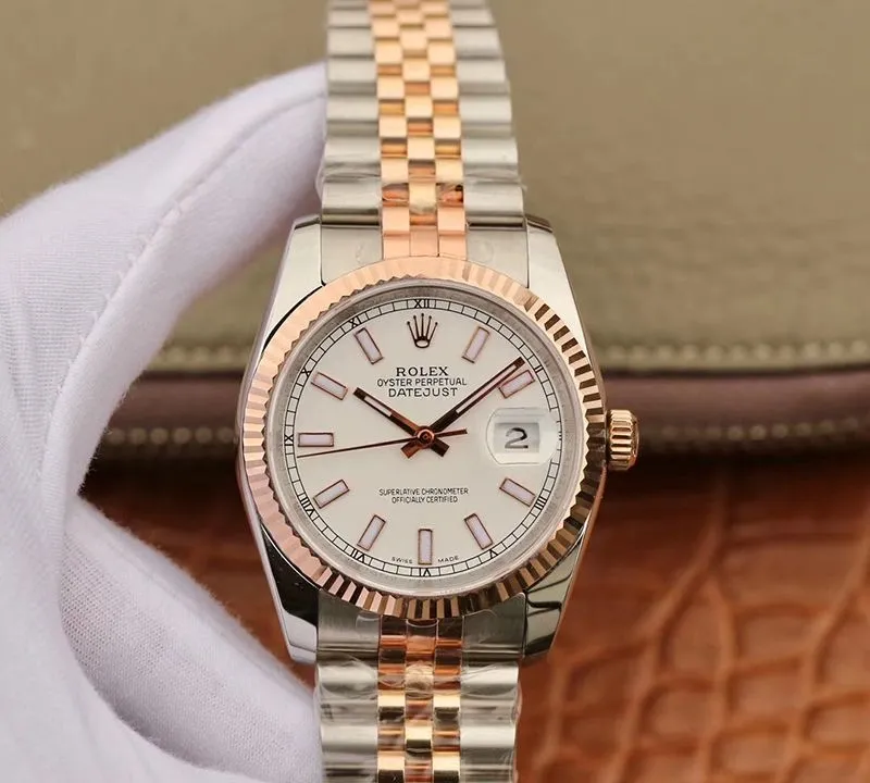 Rolex Date-Just 126233 36mm GM Factory 1:1 Best Edition Replica Watch 18K Gold Wrapped Swiss ETA3135